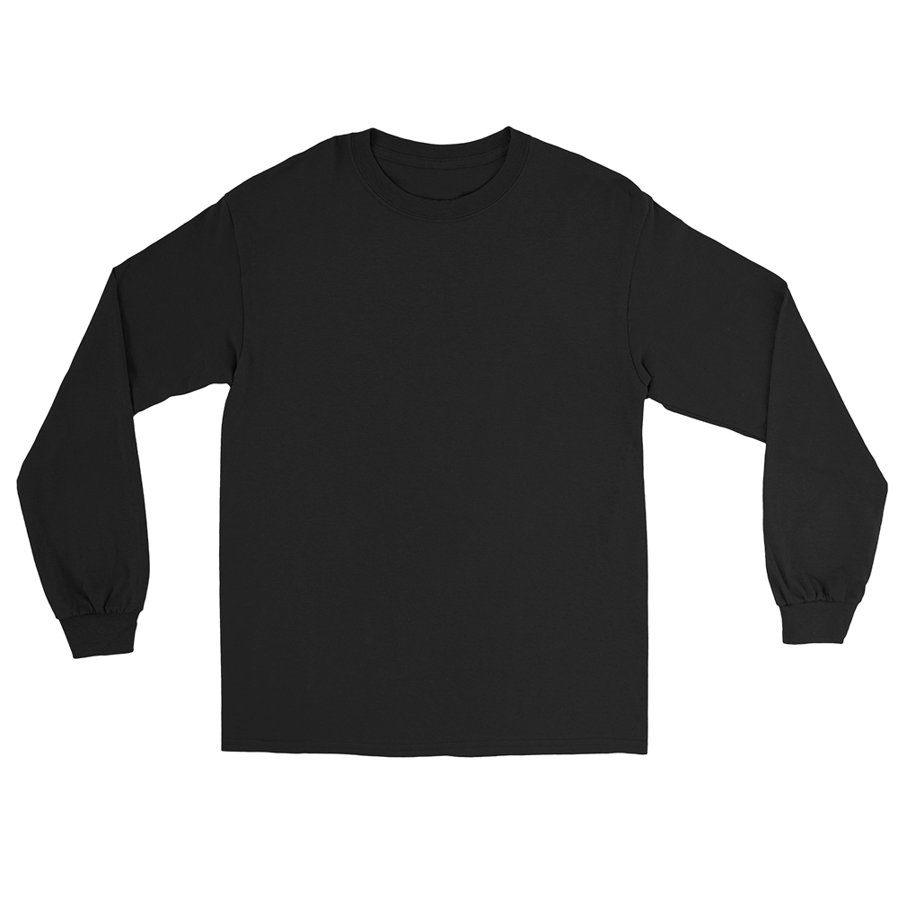Black On Black Logo - Long Sleeve Tee