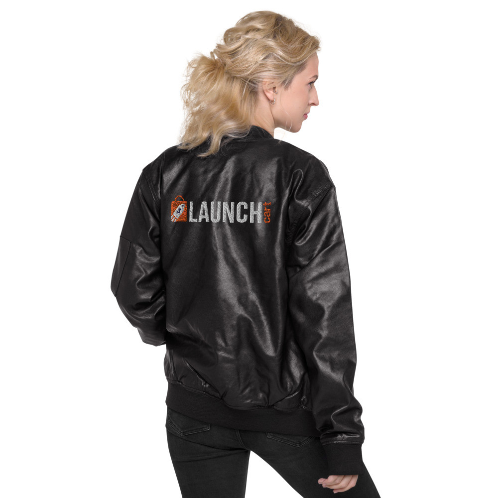 Launch Cart - Leather Bomber Jacket