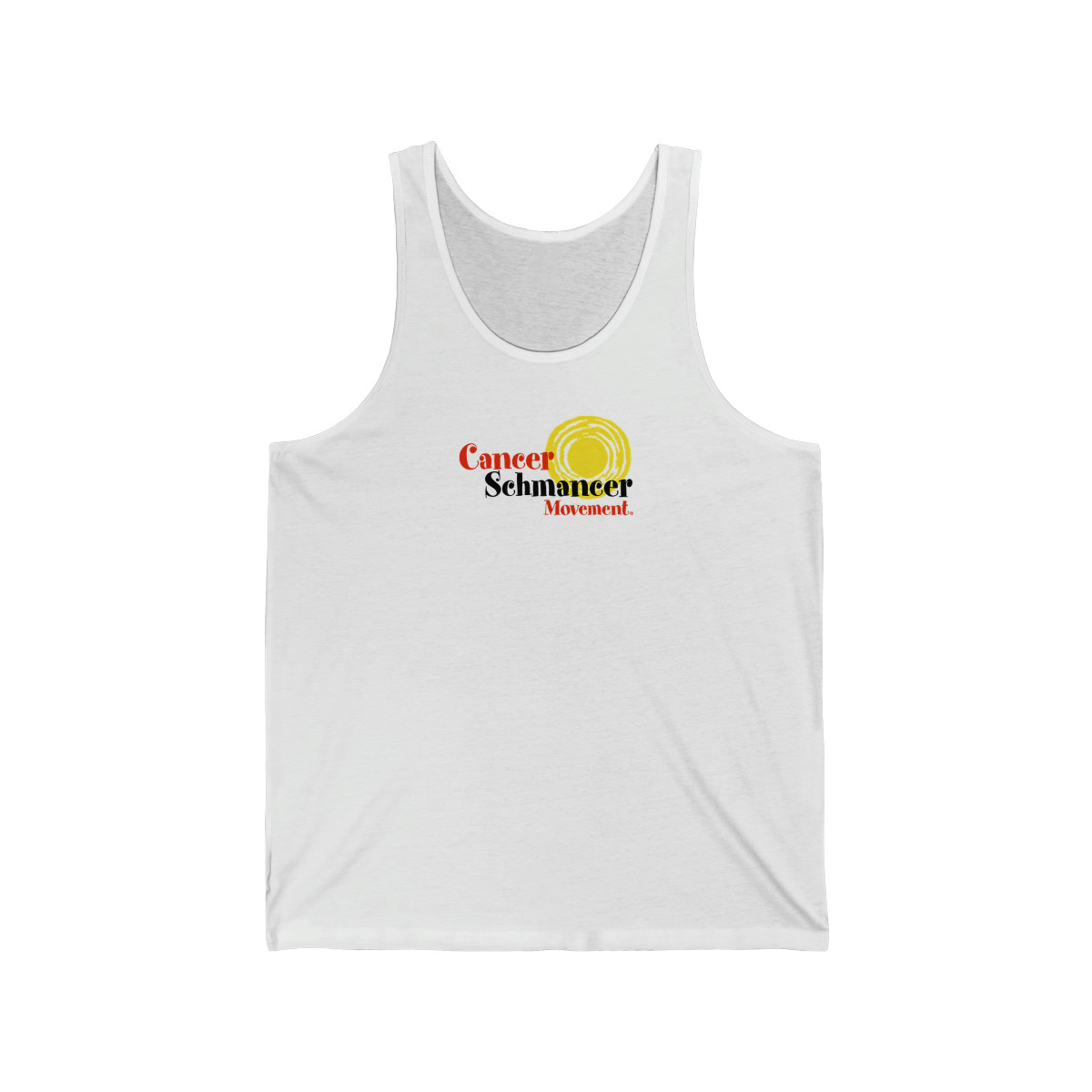 Cancer Schmancer Logo - Unisex Jersey Tank