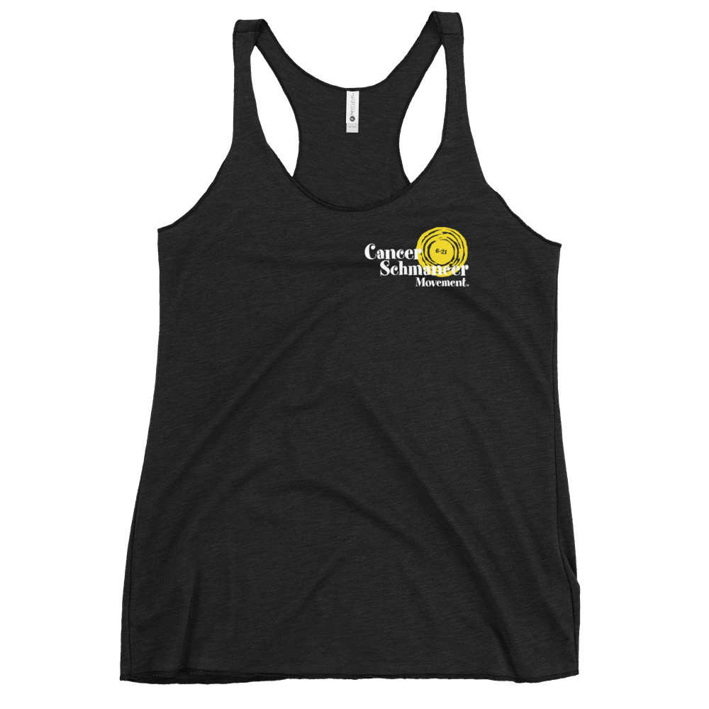 Cancer Shmancer Logo - Women's Racerback Tank