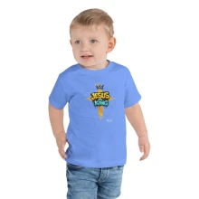 Toddler Short Sleeve Tee "Jesus Is King" Splatter