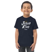 Toddler jersey t-shirt "Jesus Is King"
