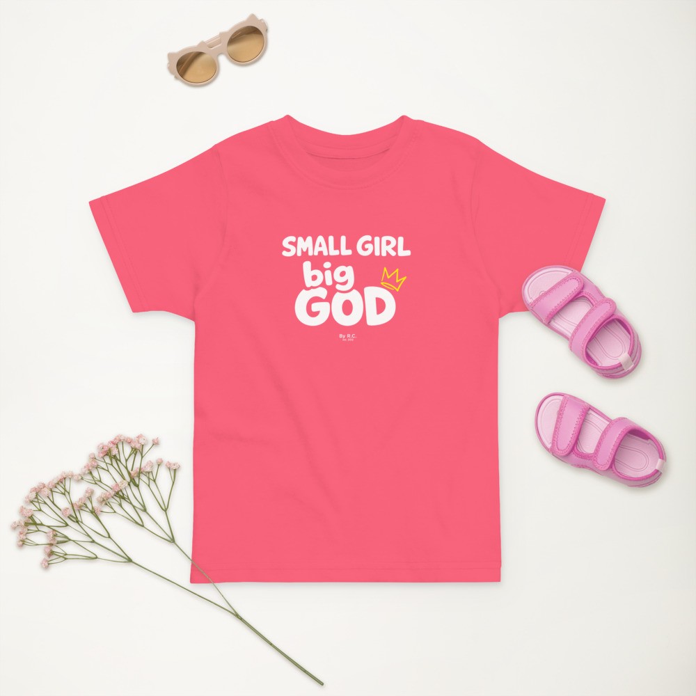 Toddler t-shirt "Small Girl, Big GOD"