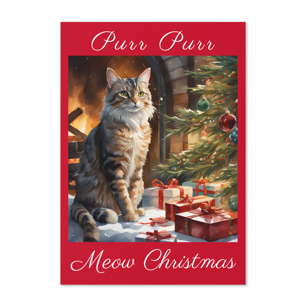 Christmas Furry Friend card