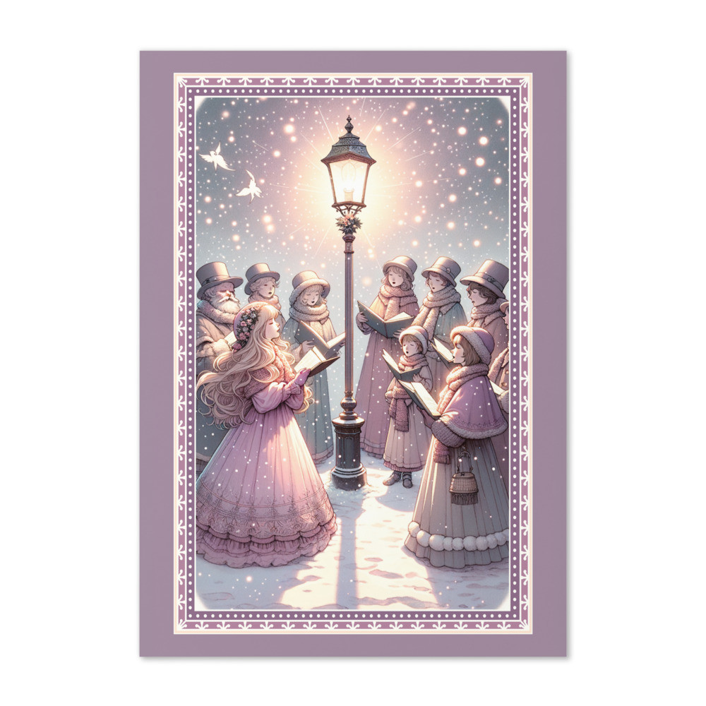 Christmas Carol Singers card