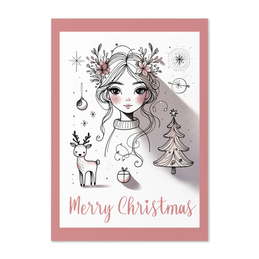 Merry Christmas Boho card