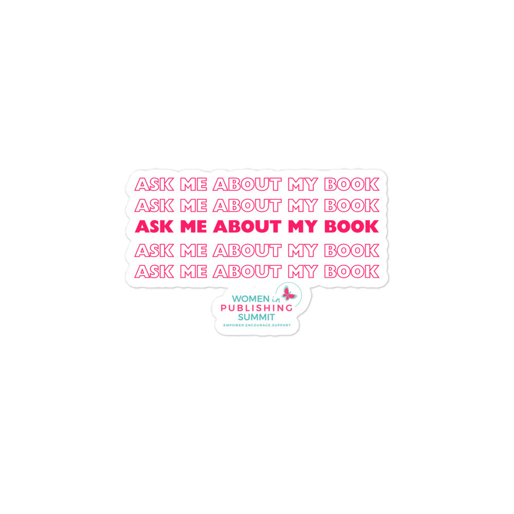 Ask Me About My Book Sticker