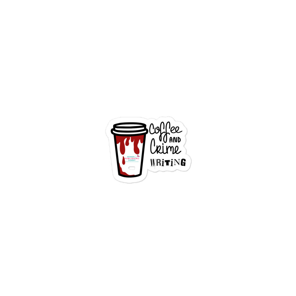 Coffee & Crime Writing Sticker