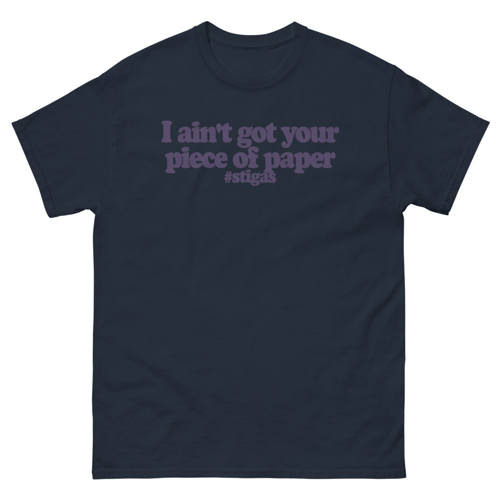 No stinkin' papers
