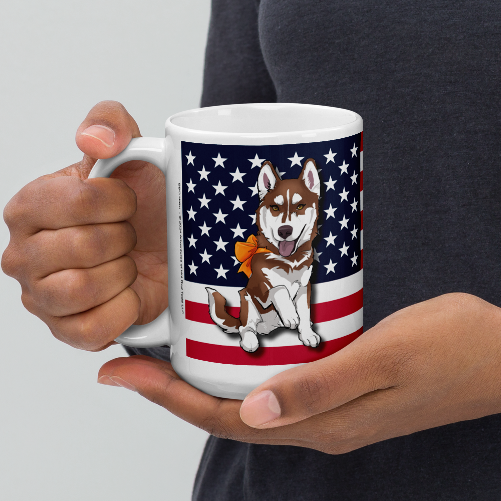 BBQ Haku - 15oz White glossy mug