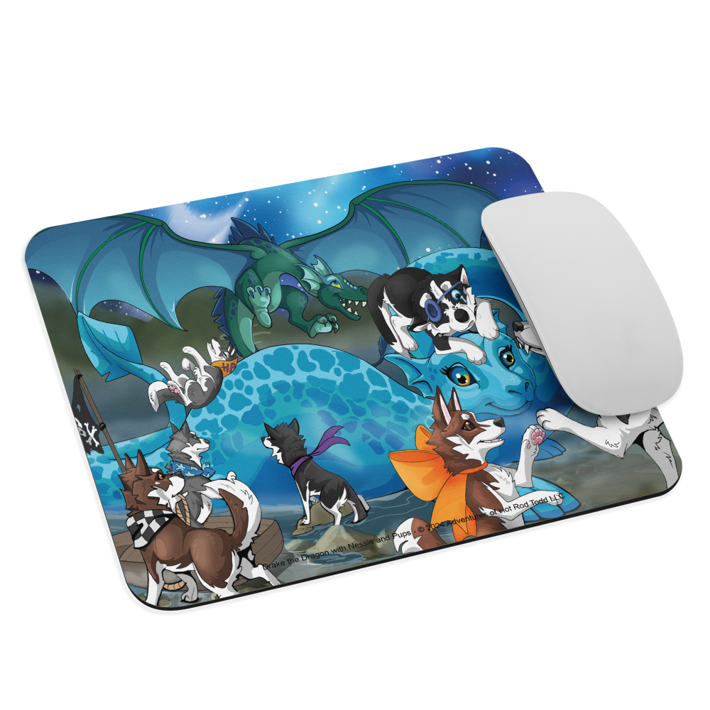 Dragon Nessie Pups Mouse pad 24