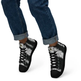 Zebra Men’s High Top Sneakers
