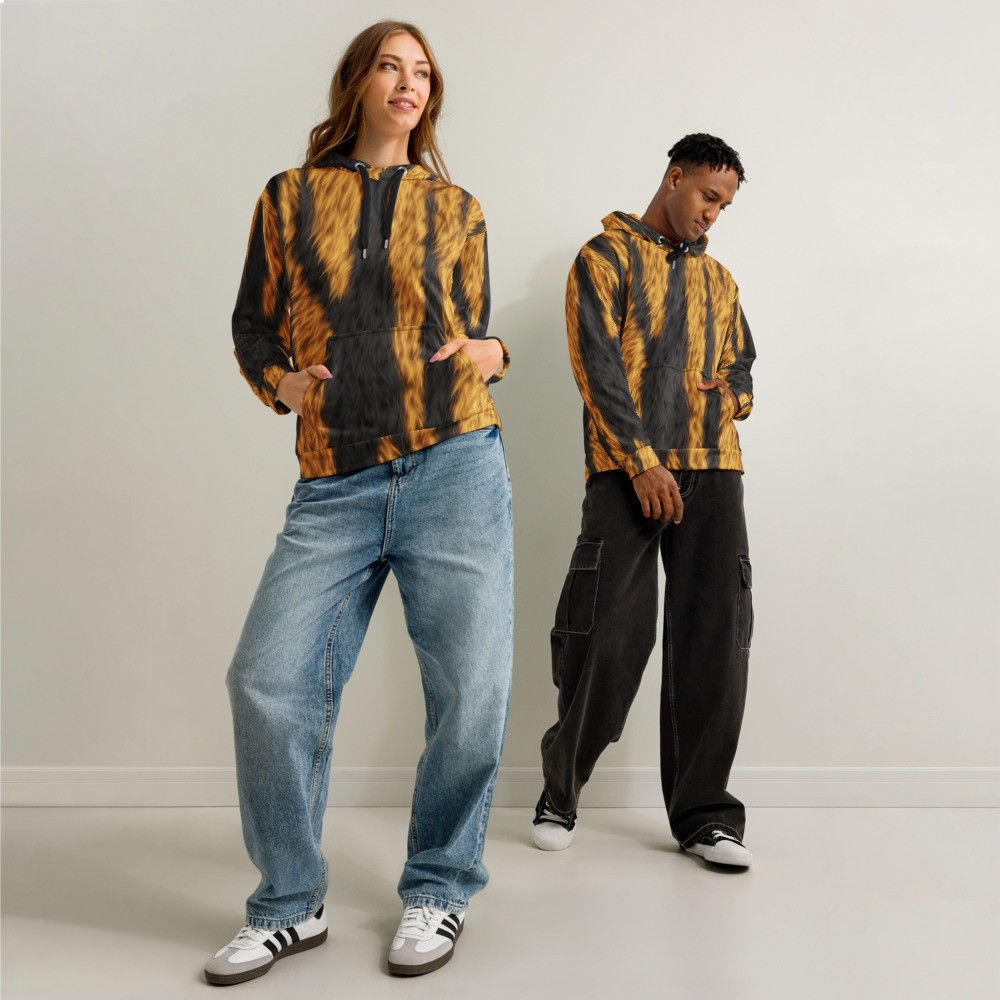 Tiger Cotton Hoodie (Unisex)