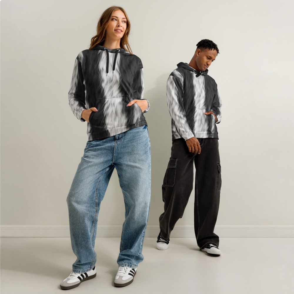 Zebra Cotton Hoodie (Unisex)
