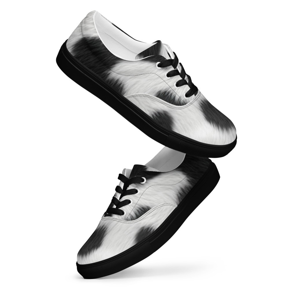 Cow Ladie's Canvas Shoes