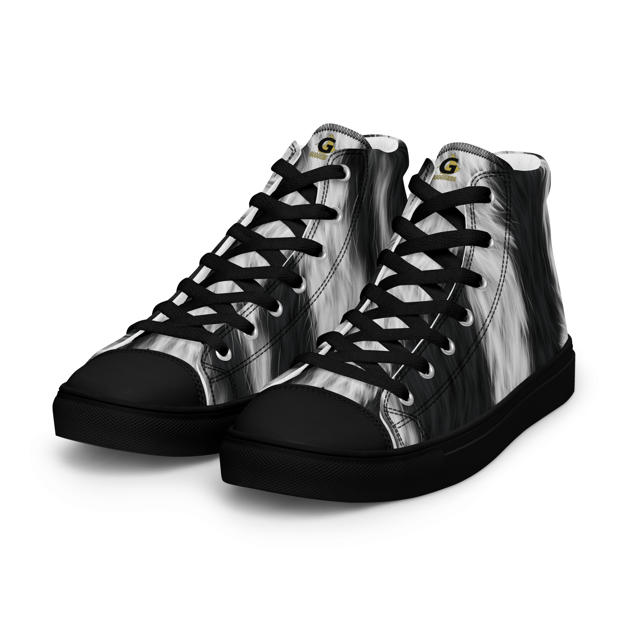 Zebra Ladie’s High Top Sneakers