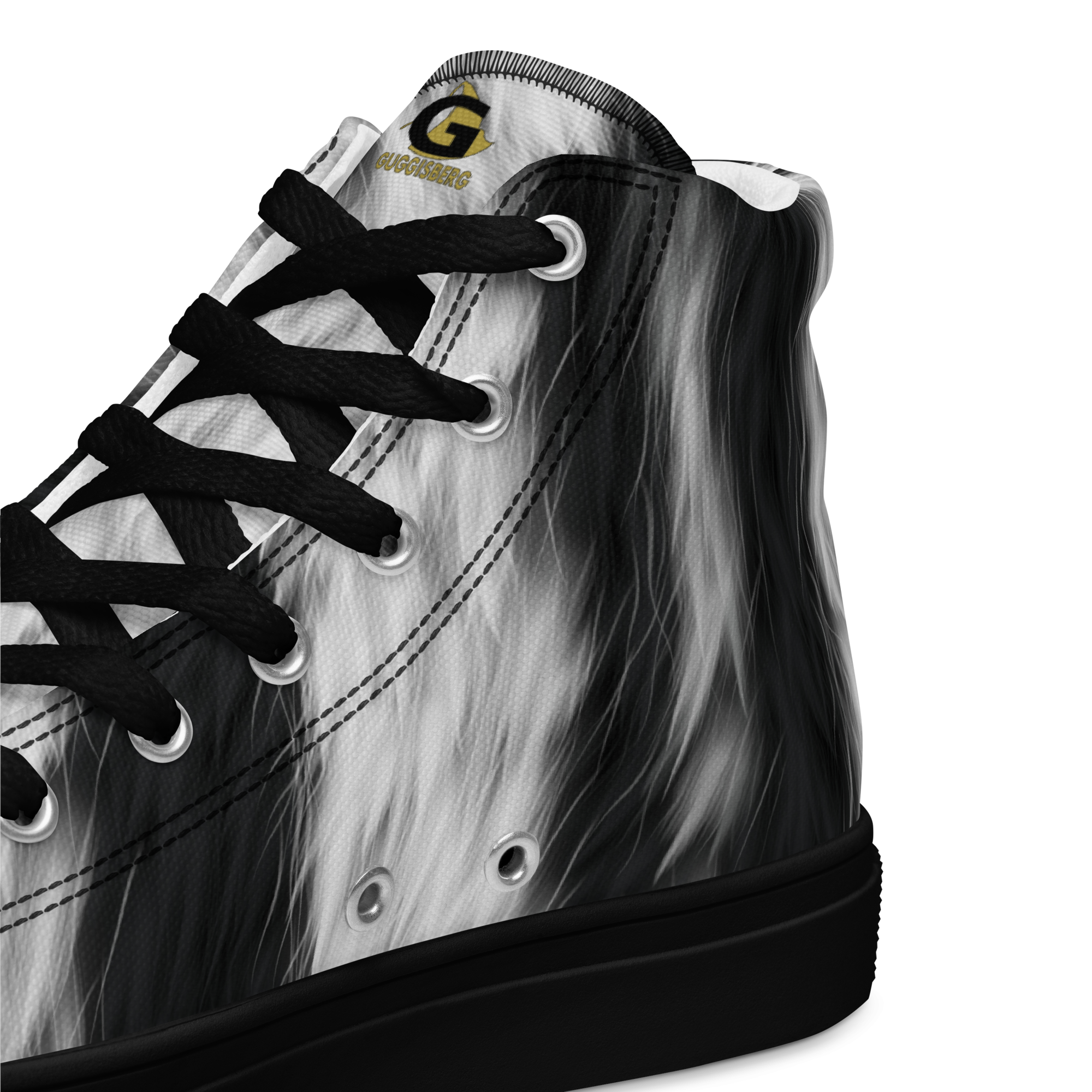 Zebra Men’s High Top Sneakers