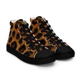 Leopard Men’s High Top Sneakers