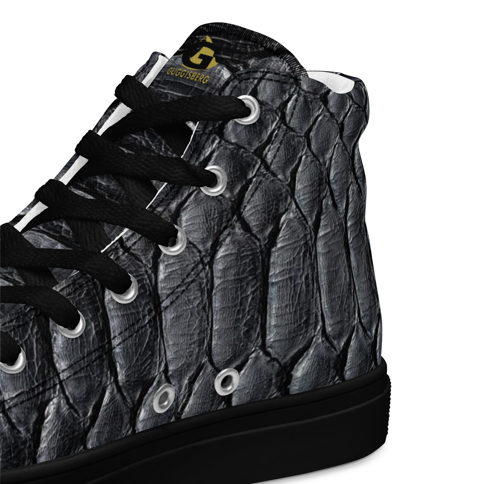 Black Snake Ladie's High Top Sneakers