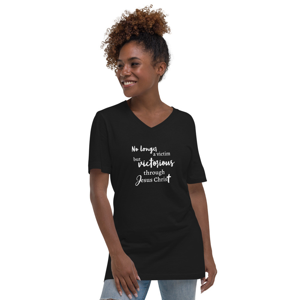 Victorious Black V-Neck T-Shirt