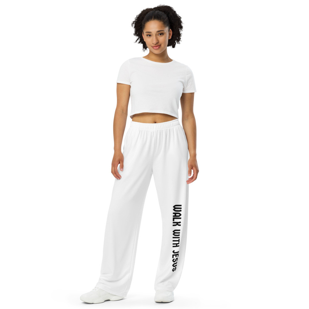 WALK WITH JESUS All-over print unisex wide-leg pants