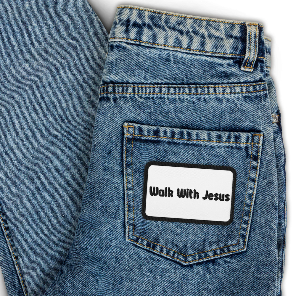 Walk With Jesus Embroidered Patch