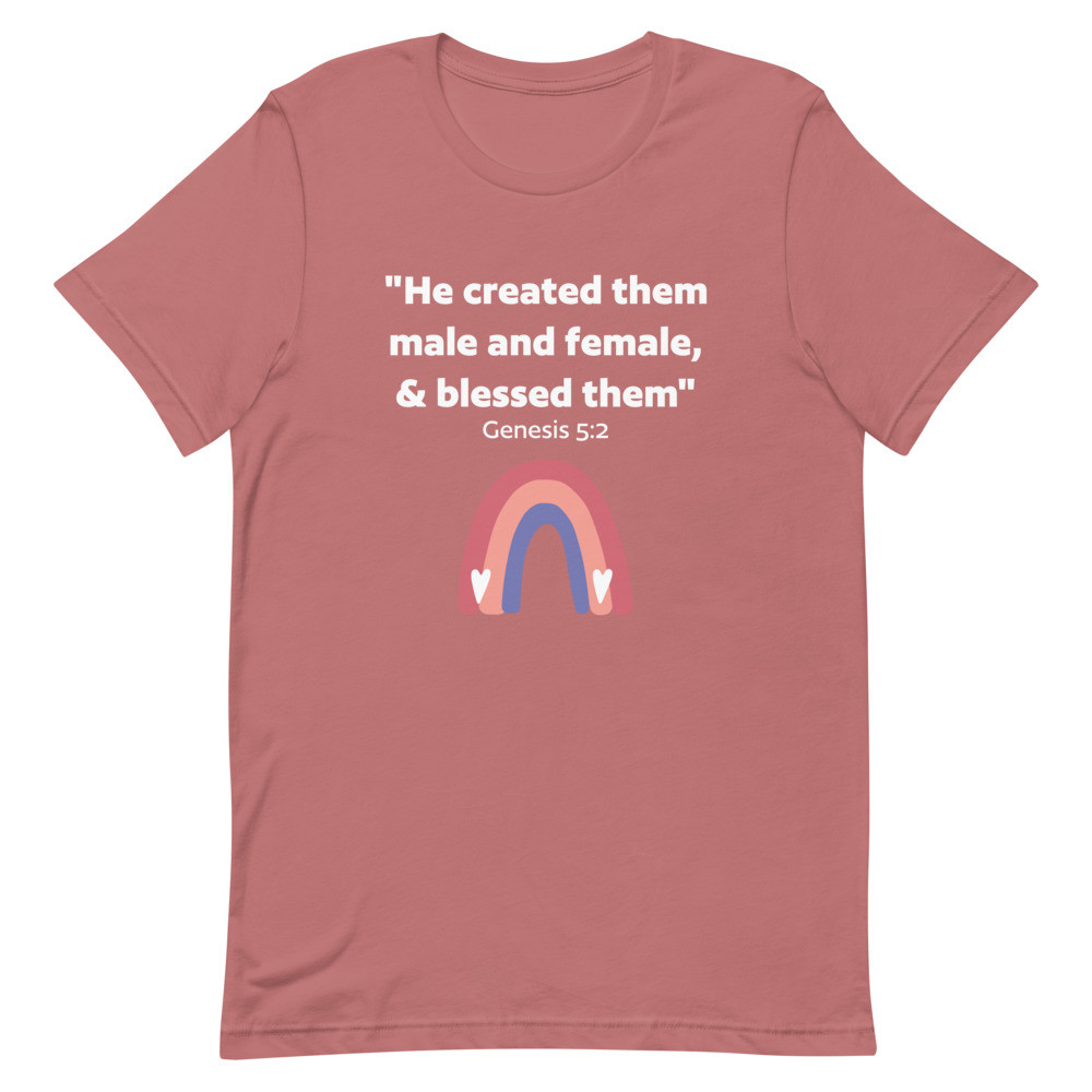 God Created Male & Female Unisex t-shirt