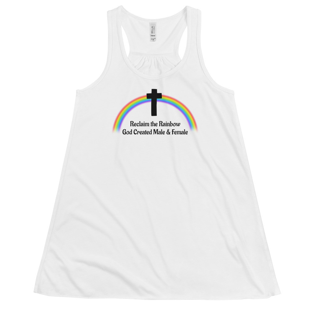 Reclaim the Rainbow Women's Flowy Racerback Tank