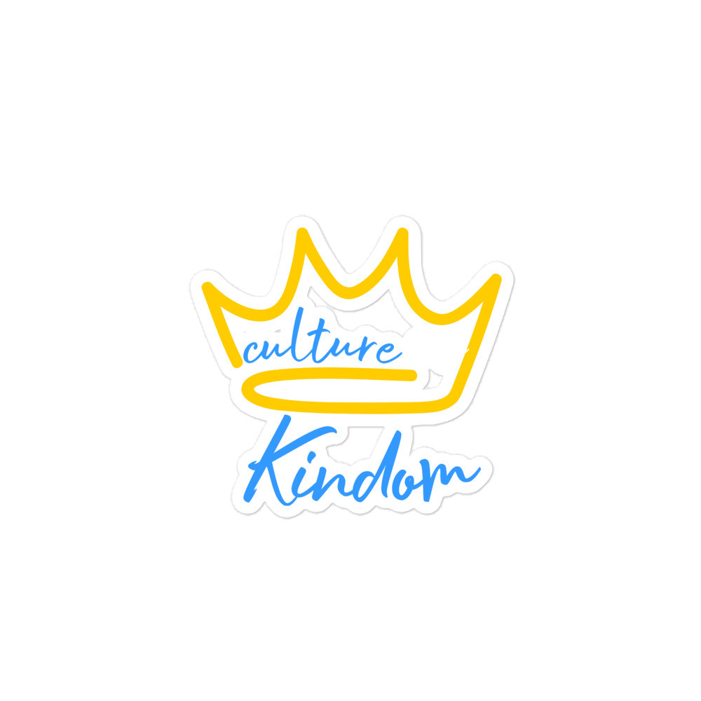 Culture into Kingdom Bubble-free stickers