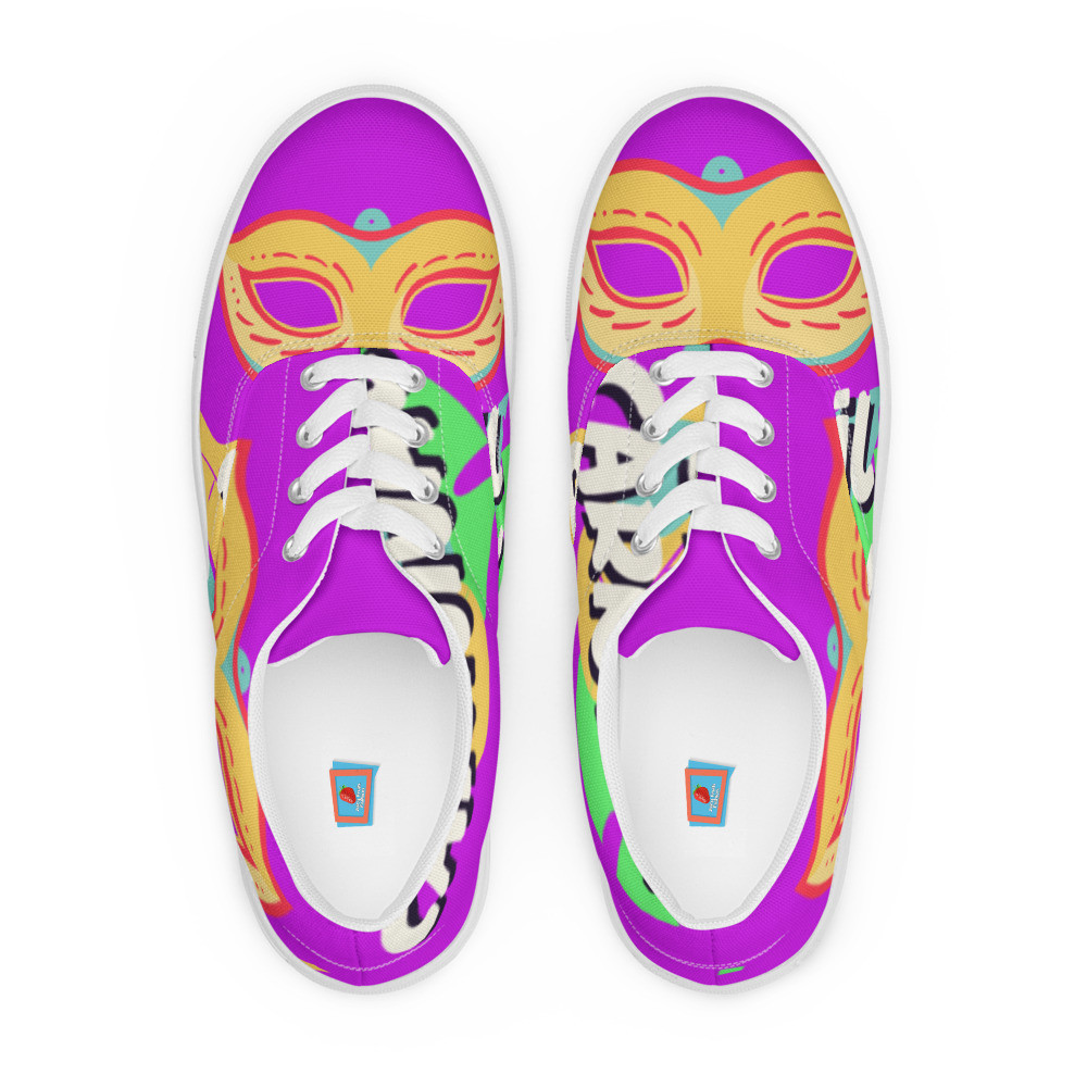 Women’s lace-up canvas shoes