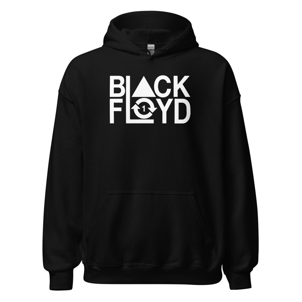 BLACK FLOYD LOGO HOODIE