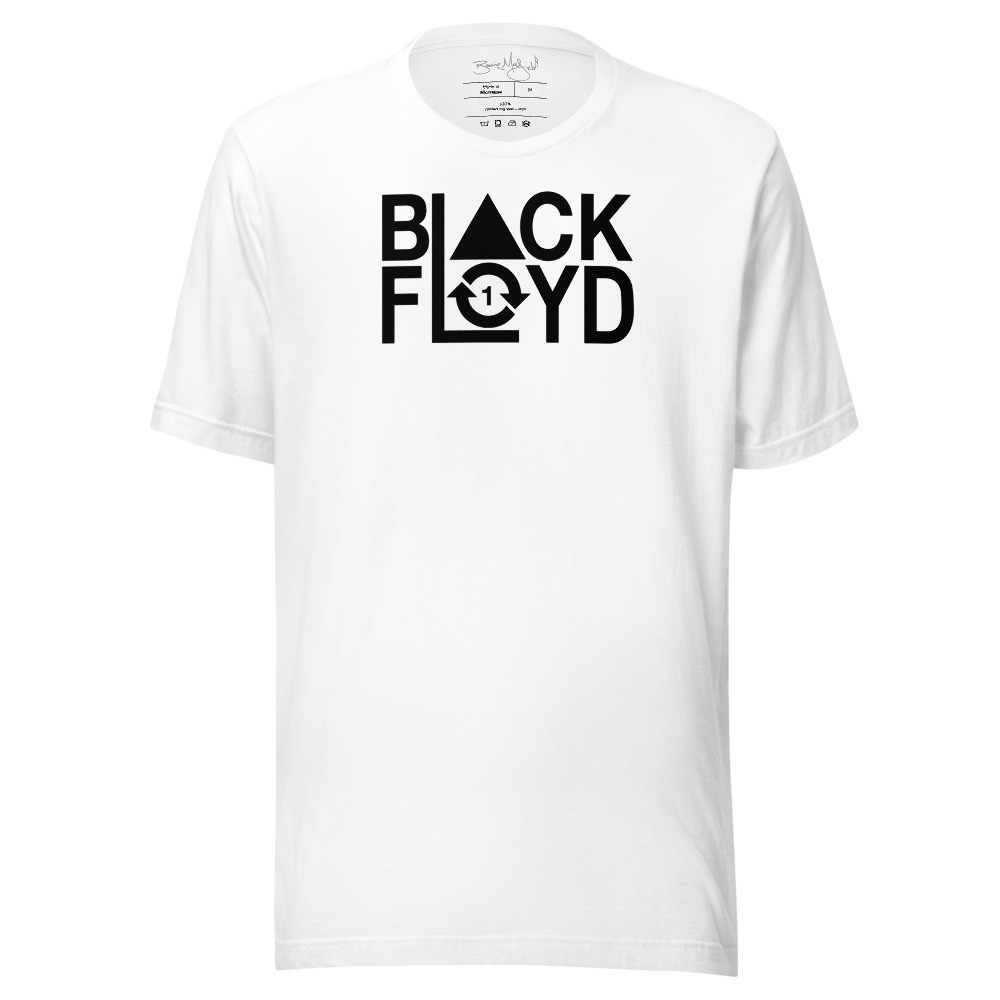 BLACK FLOYD LOGO WHITE TEE
