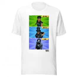 BLACK FLOYD PANEL WHITE TEE