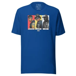 BLACK FLOYD TRIO TEE - Blue/Red/Yellow/White