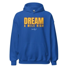 BM - DREAM A MILE HIGH HOODIE - Blue/Gold/Maroon
