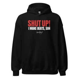 BM - SHUT UP! I MAKE BEATS SON HOODIE - Black/Red/White