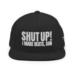 BM - SHUT UP! I MAKE BEATS CAP - Black/White