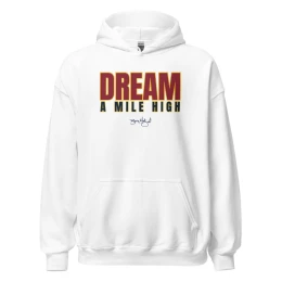 BM - DREAM A MILE HIGH HOODIE - White/Maroon/Navy/Gold