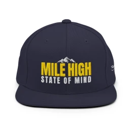 BM - MILE HIGH STATE OF MIND CAP - Navy/Gold/White