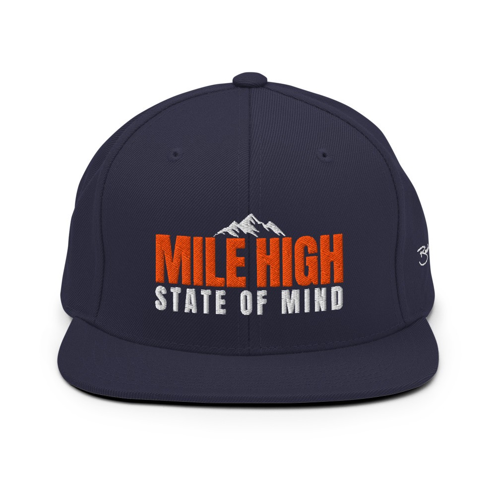 BM - MILE HIGH STATE OF MIND CAP - Navy/Orange/White