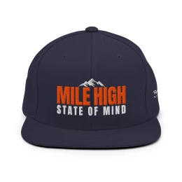 MILE HIGH STATE OF MIND CAP - Navy/Orange/White