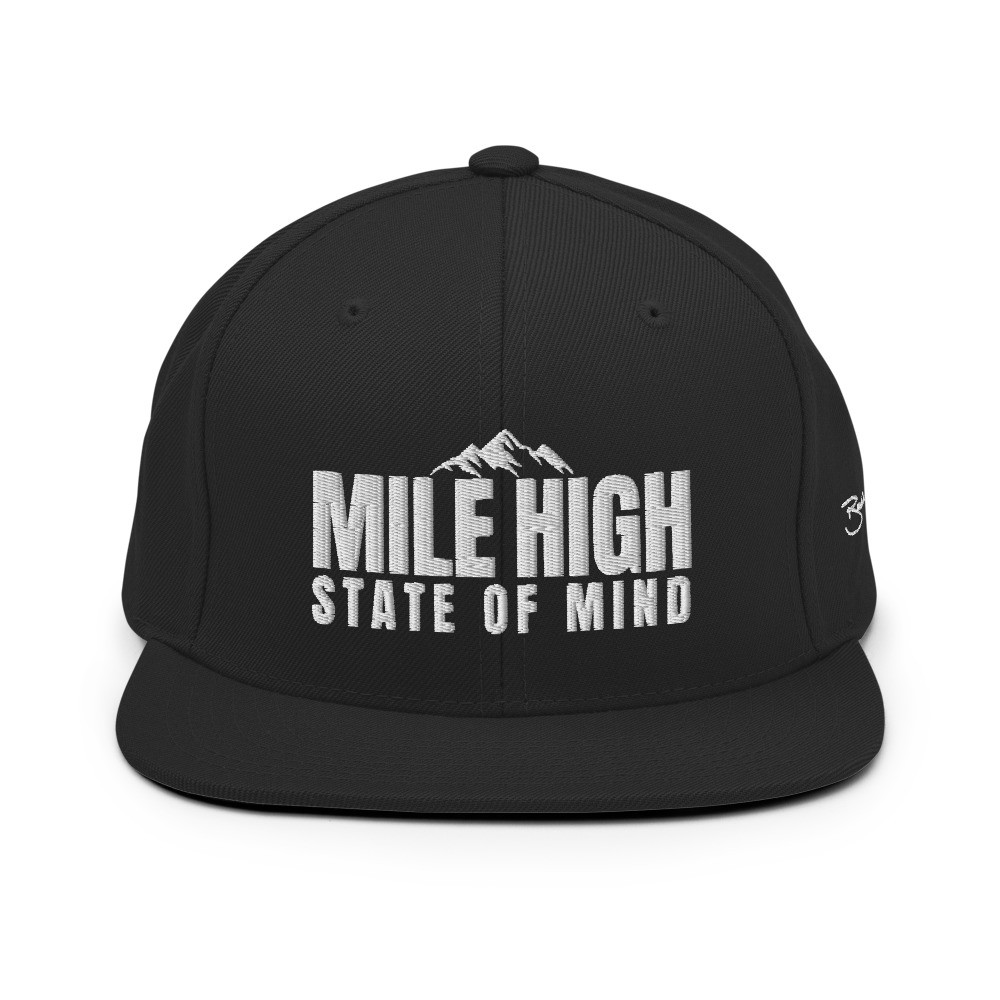 BM - MILE HIGH STATE OF MIND CAP - Black/White