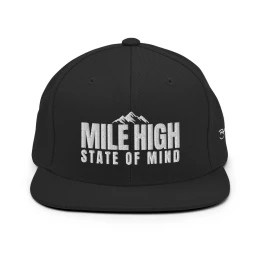 BM - MILE HIGH STATE OF MIND CAP - Black/White