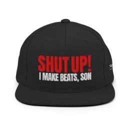 BM - SHUT UP! I MAKE BEATS CAP - Black/Red/White