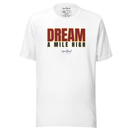 BM - DREAM A MILE HIGH TEE — White/Maroon/Navy