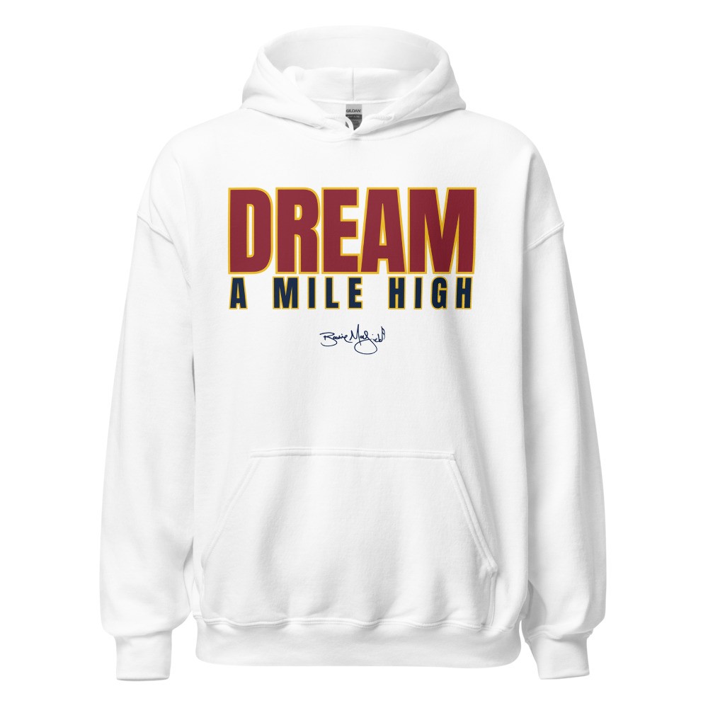 BM - DREAM A MILE HIGH HOODIE - White/Maroon/Navy/Gold