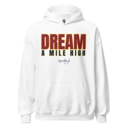 BM - DREAM A MILE HIGH HOODIE - White/Maroon/Navy/Gold