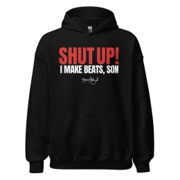 BM - SHUT UP! I MAKE BEATS SON HOODIE - Black/Red/White