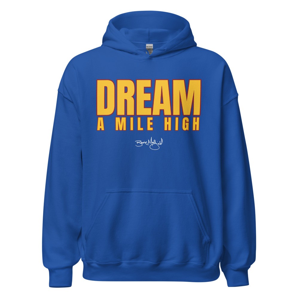 BM - DREAM A MILE HIGH HOODIE - Blue/Gold/Maroon