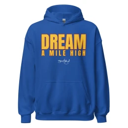 BM - DREAM A MILE HIGH HOODIE - Blue/Gold/Maroon